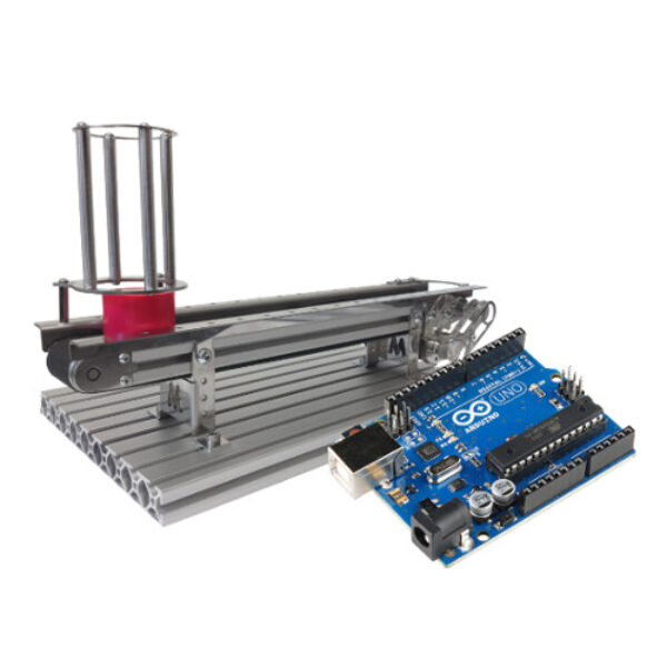 Budowanie urządzeń mechatronicznych C – „podajnik liniowy” ze sterowaniem układu Arduino i sterownikiem PLC